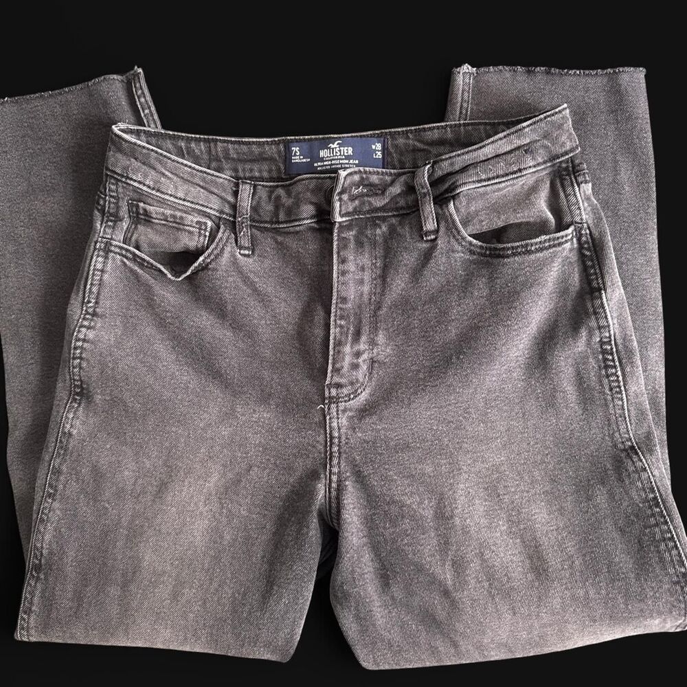 Hollister-co Women's Black and Brown Jeans